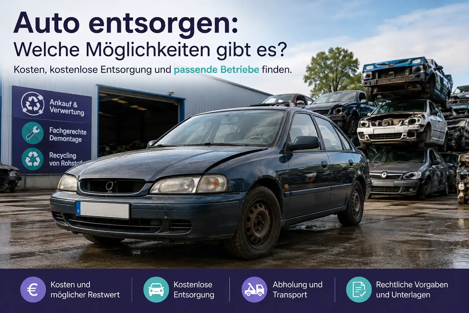 Auto entsorgen: Welche Möglichkeiten gibt es?