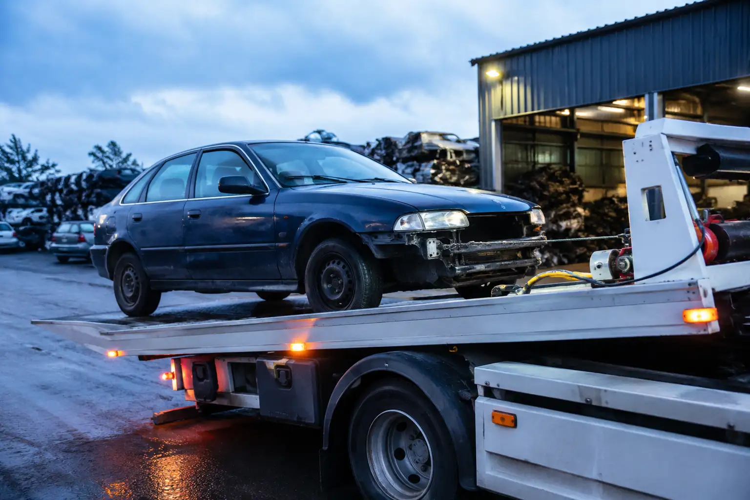 Schrottauto abholen lassen: So funktioniert die Abholung