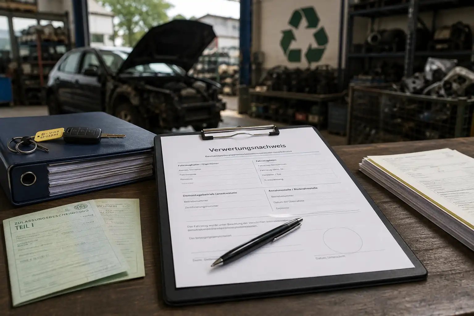 Verwertungsnachweis fürs Auto: Was ist das und wer stellt ihn aus?